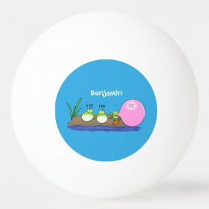 Balle De Ping Pong Jolie grenouilles drôles bubblegum dessin animé il