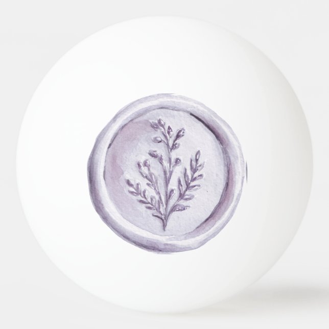 Balle De Ping Pong Jolies fleurs de lavande violette (Devant)