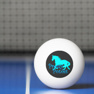 Balle De Ping Pong Jolies Poney Officiels
