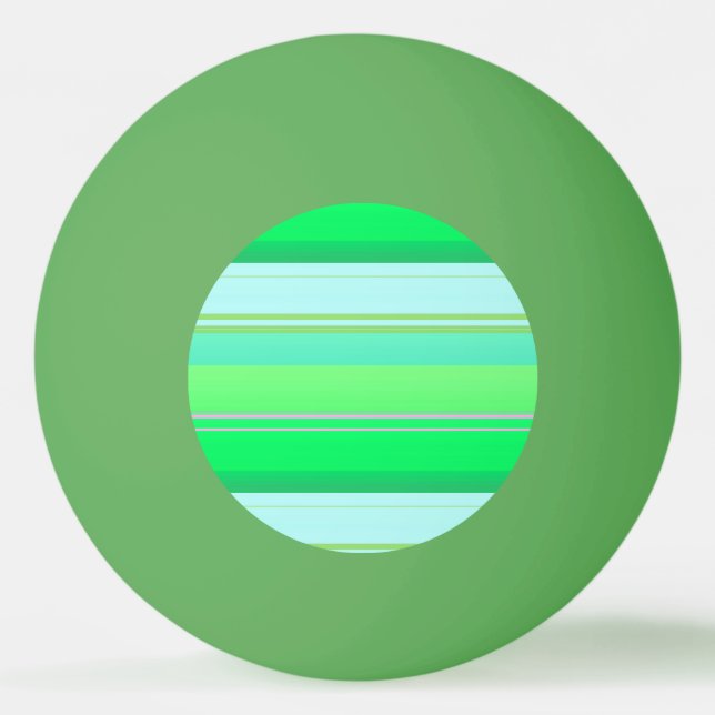 Balle De Ping Pong Jolies rayures vert aqua (Devant)