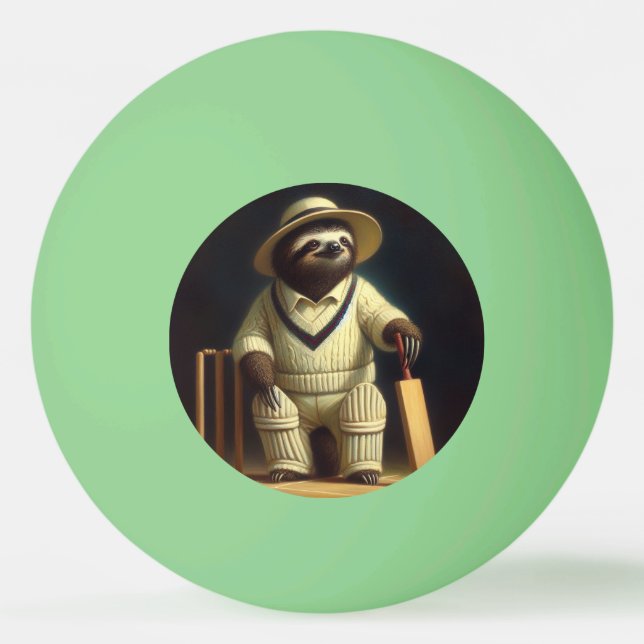 Balle De Ping Pong Joueur de cricket Sloth (Devant)