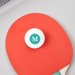 Balle De Ping Pong Joueur Entraîneur initial Monogramme bière de te