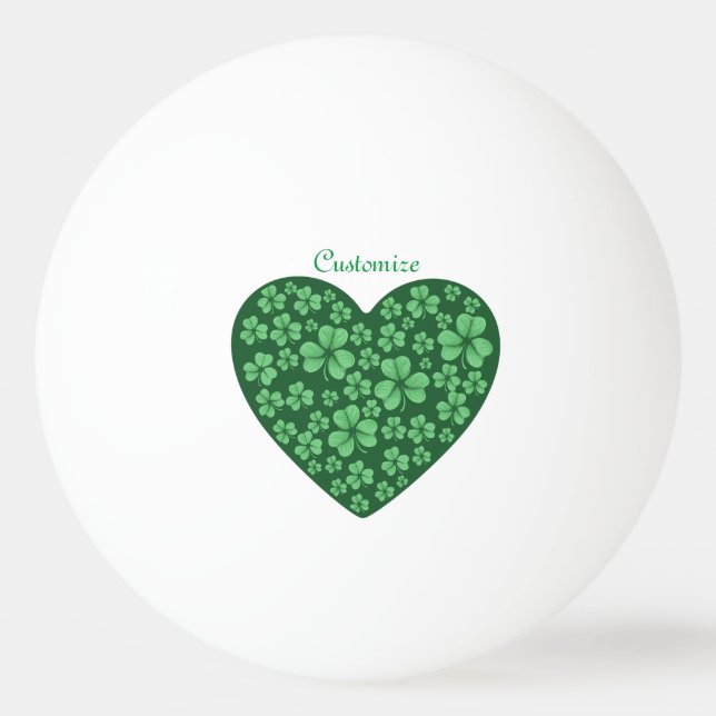 Balle De Ping Pong Jour de Saint Patrick (Devant)