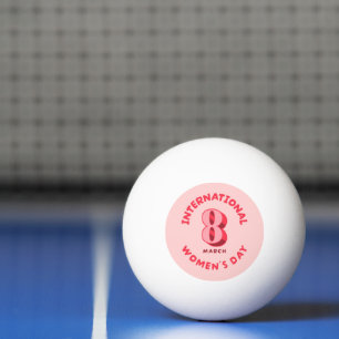 Balle De Ping Pong Journée internationale des femmes 8 mars