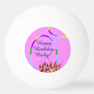 Balle De Ping Pong Joyeux anniversaire