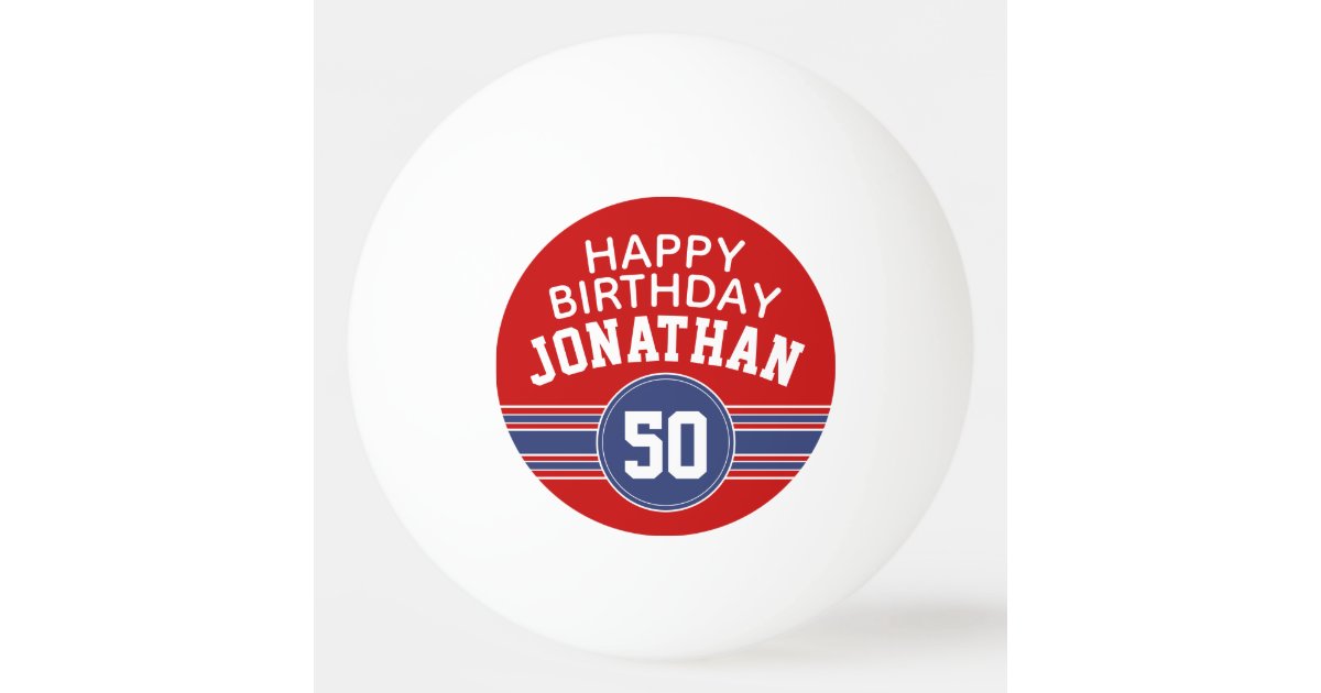 Balle De Ping Pong Joyeux Anniversaire Sports Avec L Age Rouge Bleu Zazzle Fr Balle De Ping Pong Joyeux Anniversaire Sports Avec L Age Rouge Bleu Zazzle Fr