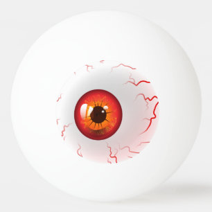 Balle De Ping Pong Joyeux Halloween ! Éffrayant Red Eyeball