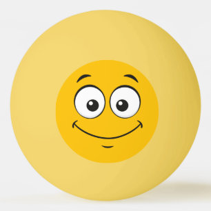 Balle De Ping Pong Joyeux Monstre Jaune Personnaliser Ping Pong Ball