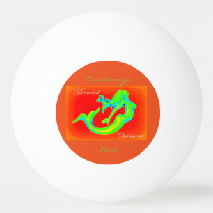 Balle De Ping Pong Joyeux Noël de sirène