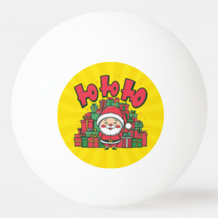 Balle De Ping Pong Joyeux Père Noël de dessin animé Noël