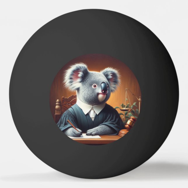 Balle De Ping Pong Juge Koala (Devant)