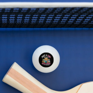 Balle De Ping Pong Juste Une Fille Qui Aime Les Chiens Et La Lecture 