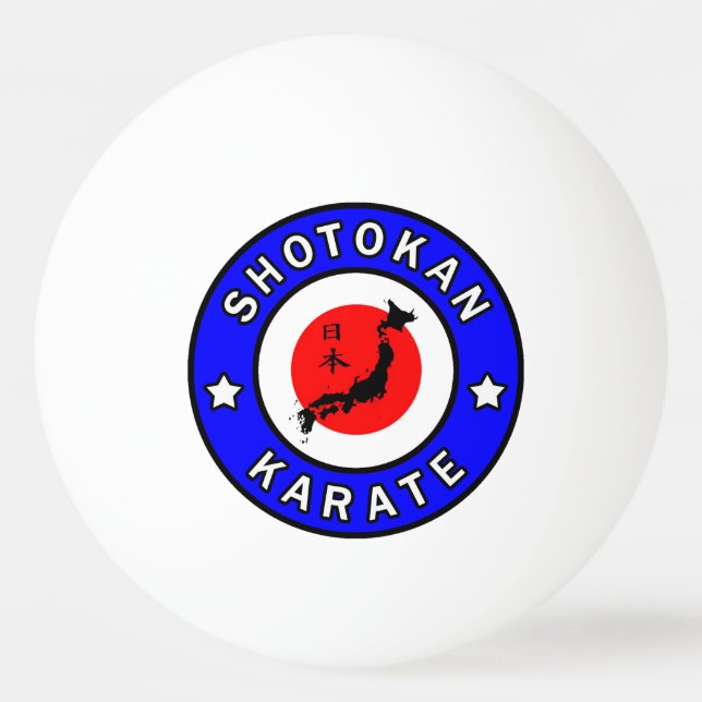Balle De Ping Pong Karaté de Shotokan (Devant)