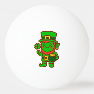 Balle De Ping Pong Kawaii Lucky Leprechaun