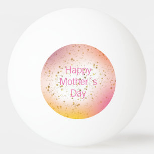 Balle De Ping Pong Kawaii rose moderne Meilleure maman Jour des mères