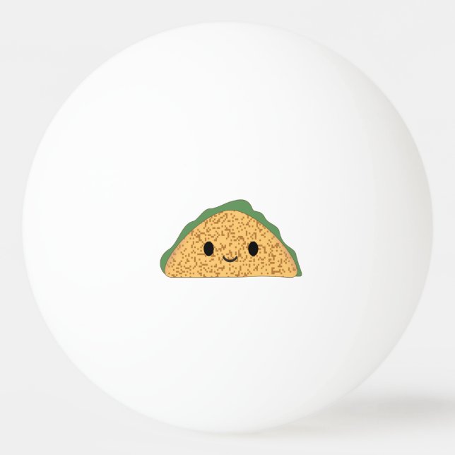 Balle De Ping Pong Kawaii Taco (Devant)