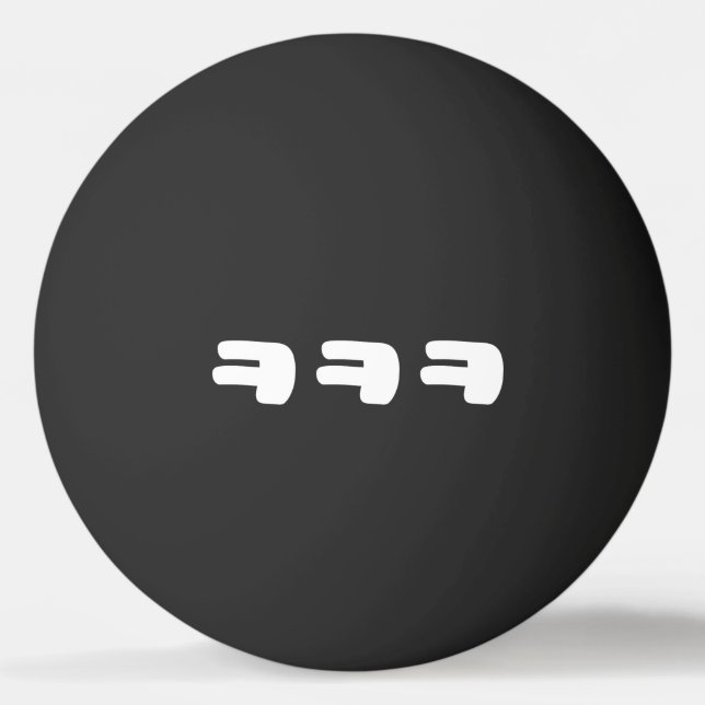 Balle De Ping Pong KEKEKEKE ㅋ ㅋ ㅋ coréen Slang Ping Pong Ball (Devant)