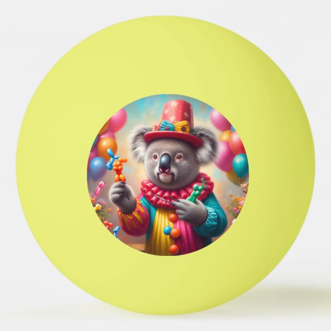 Balle De Ping Pong Koala Clown (Devant)