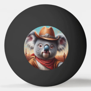 Balle De Ping Pong Koala Cowboy
