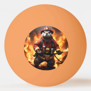 Balle De Ping Pong **"La fourrure et les flammes : le feu de dos de l