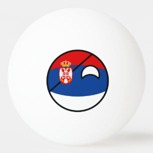 Balle De Ping Pong La Serbie Geeky tendante drôle Countryball