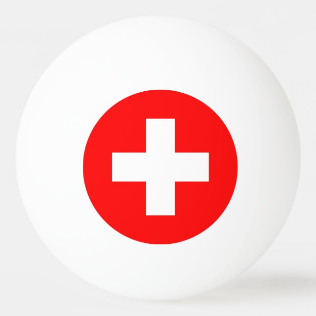 Balle De Ping Pong la Suisse (Devant)