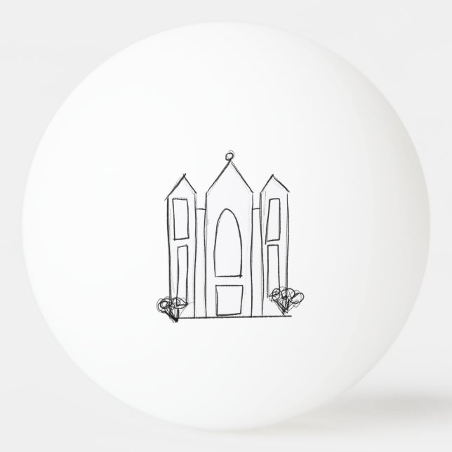 Balle De Ping Pong LDS Salt Lake City (Devant)