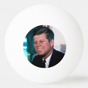 Balle De Ping Pong Le président américain John F. Kennedy dans le bur
