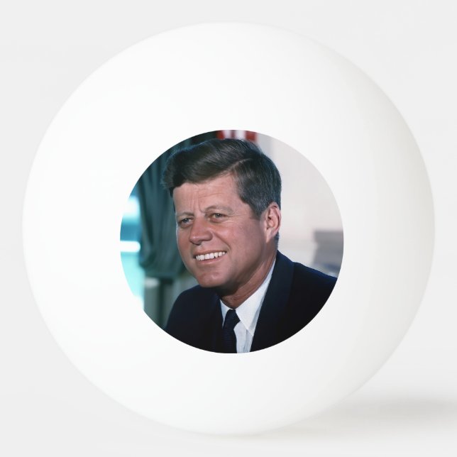 Balle De Ping Pong Le président américain John F. Kennedy dans le bur (Devant)