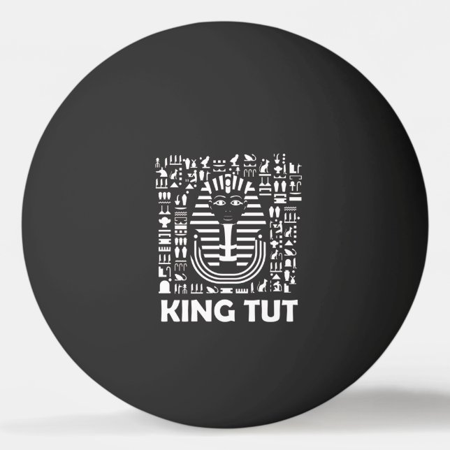 Balle De Ping Pong Le roi tut pharaon égyptien Hiéroglyphe Alphabet (Devant)