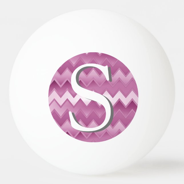 Balle De Ping Pong Le ZigZag simple - rose (Dos)