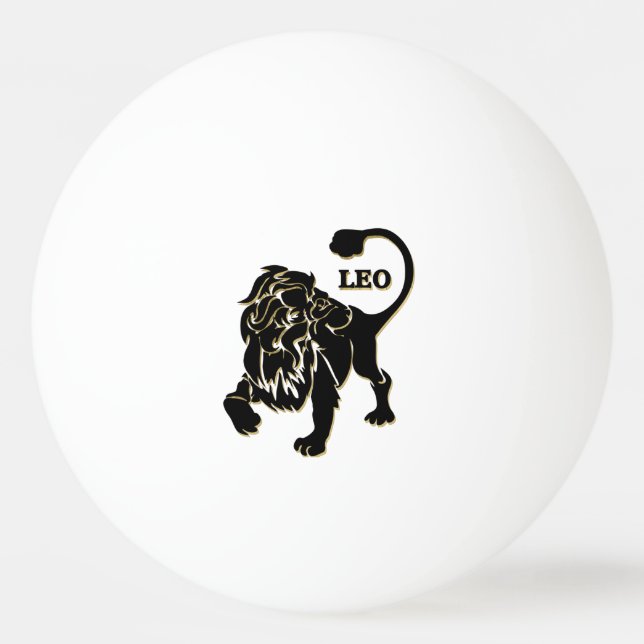 Balle De Ping Pong Leo Lion Zodiac (Devant)