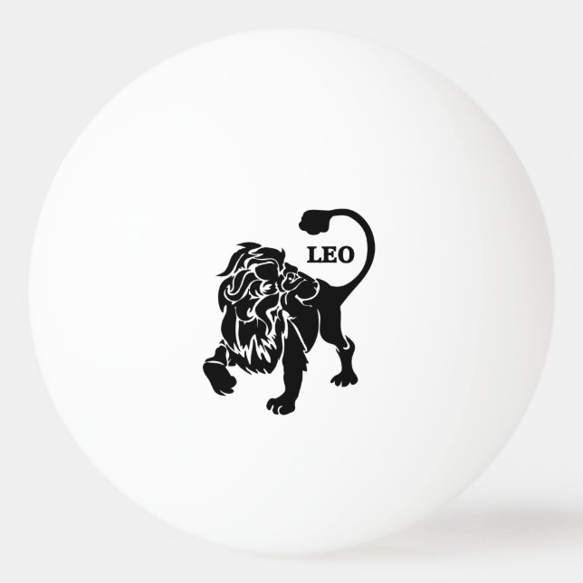 Balle De Ping Pong Leo Lion Zodiac (Dos)