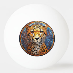 Balle De Ping Pong Léopard aux couleurs vives et motifs complexes