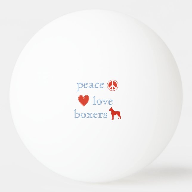 Balle De Ping Pong Les Boxes d'amour pour la paix (Devant)