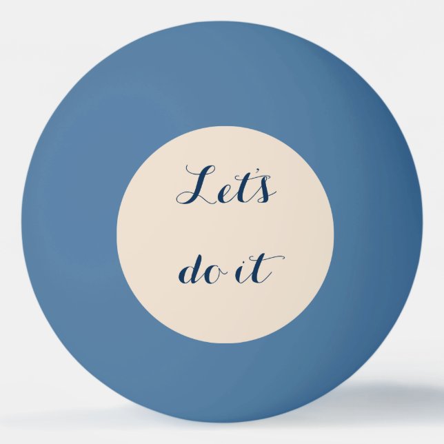 Balle De Ping Pong Lets le font (Devant)