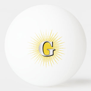 Balle De Ping Pong Lettre G - symbole maçonnique