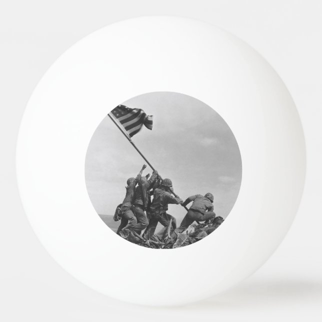 Balle De Ping Pong lever le drapeau sur Iwo Jima (Devant)