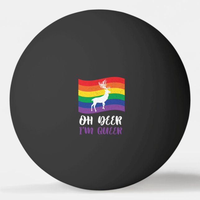 Balle De Ping Pong LGBT Deer (Devant)