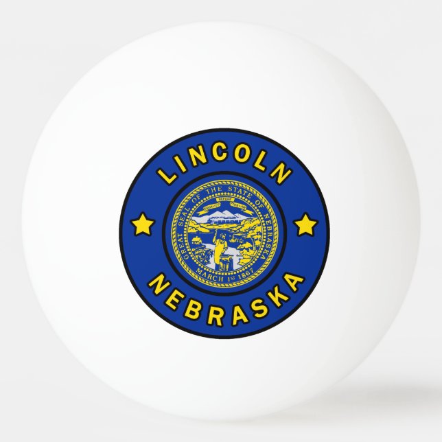 Balle De Ping Pong Lincoln Nebraska (Devant)
