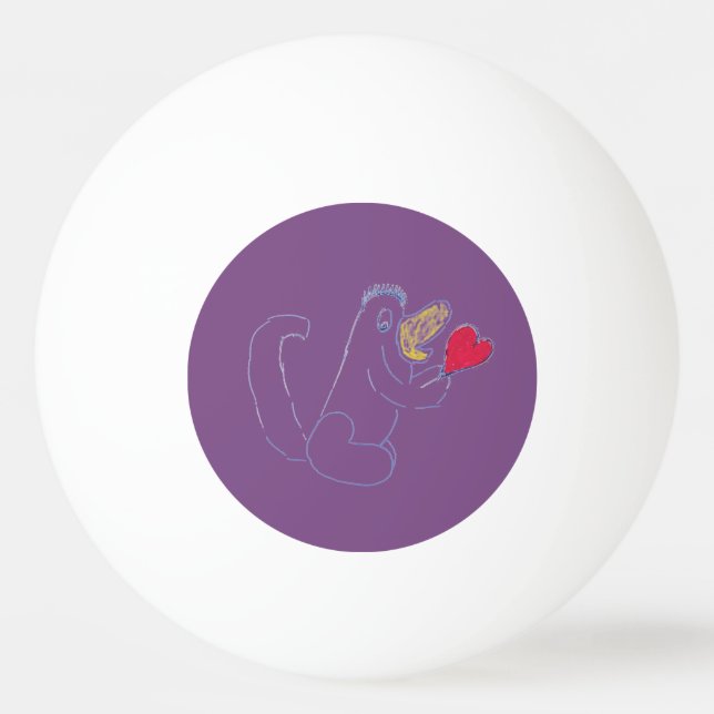 Balle De Ping Pong Log Bug Trois étoiles Pong Ball (Devant)