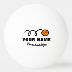 Balle De Ping Pong Logo de basket-ball ping-pong ball pour ping-pong