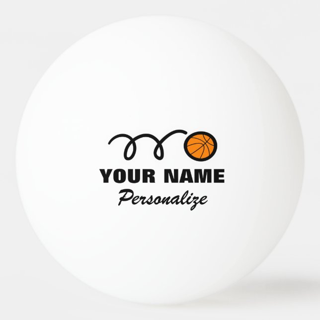 Balle De Ping Pong Logo de basket-ball ping-pong ball pour ping-pong (Devant)