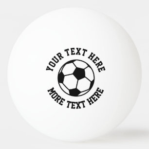 Balle De Ping Pong Logo de football personnalisé pour tennis de table