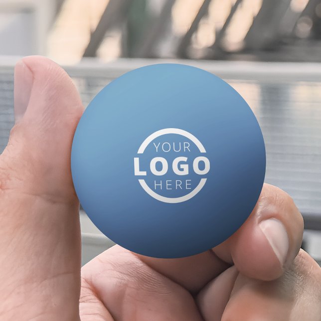 Balle De Ping Pong Logo d'entreprise personnalisé Bleu d'entreprise (Créateur téléchargé)