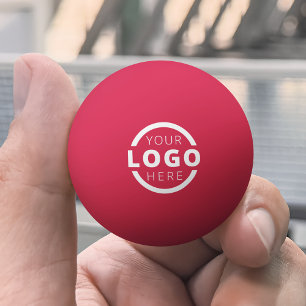 Balle De Ping Pong Logo d'entreprise personnalisé rouge d'entreprise