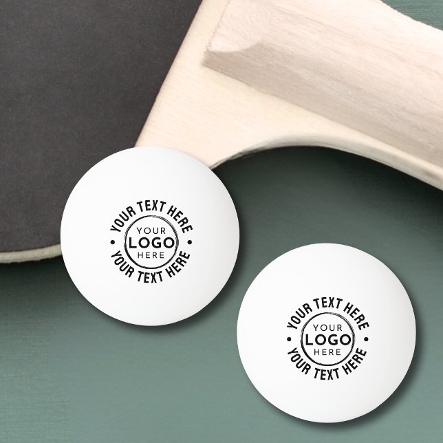 Balle De Ping Pong Logo d'entreprise promotionnel simple (Simple Promotional Business Logo Ping Pong Ball)
