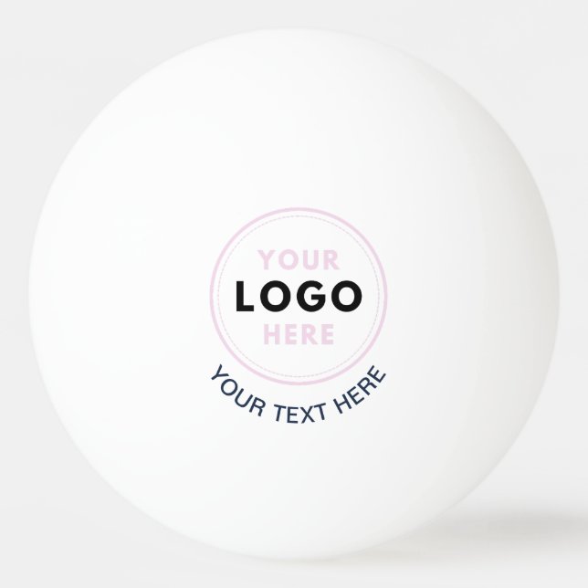 Balle De Ping Pong Logo d'entreprise simple et texte (Devant)