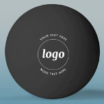 Balle De Ping Pong Logo Simple Avec Entreprise Texte<br><div class="desc">Ajoutez votre propre logo et le choix du texte à cette conception. Supprimez le texte supérieur ou inférieur si vous préférez. Minimaliste et professionnel. Idéal pour les employés et le personnel, lors d'événements d'entreprise, de fêtes et de salons, pour le parrainage sportif ou comme produit promotionnel pour vos clients et...</div>