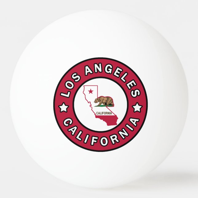 Balle De Ping Pong Los Angeles Californie (Devant)